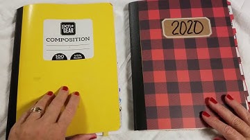 How to create a composition notebook planner