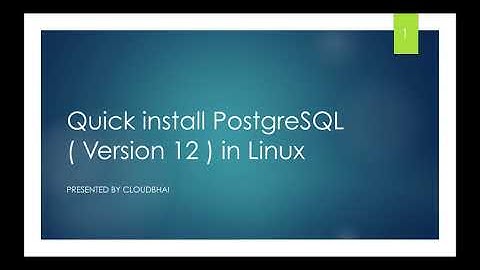 Quick  install Postgresql ( v: 12 ) on Linux | How to Connect ProsgreSQL