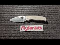 Flytanium titanium scales for spyderco shaman