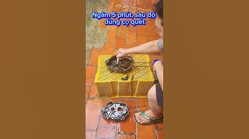 Cách rửa nhớt cháy trong lốc máy dành cho thợ máy #ruaxemay #taynhot