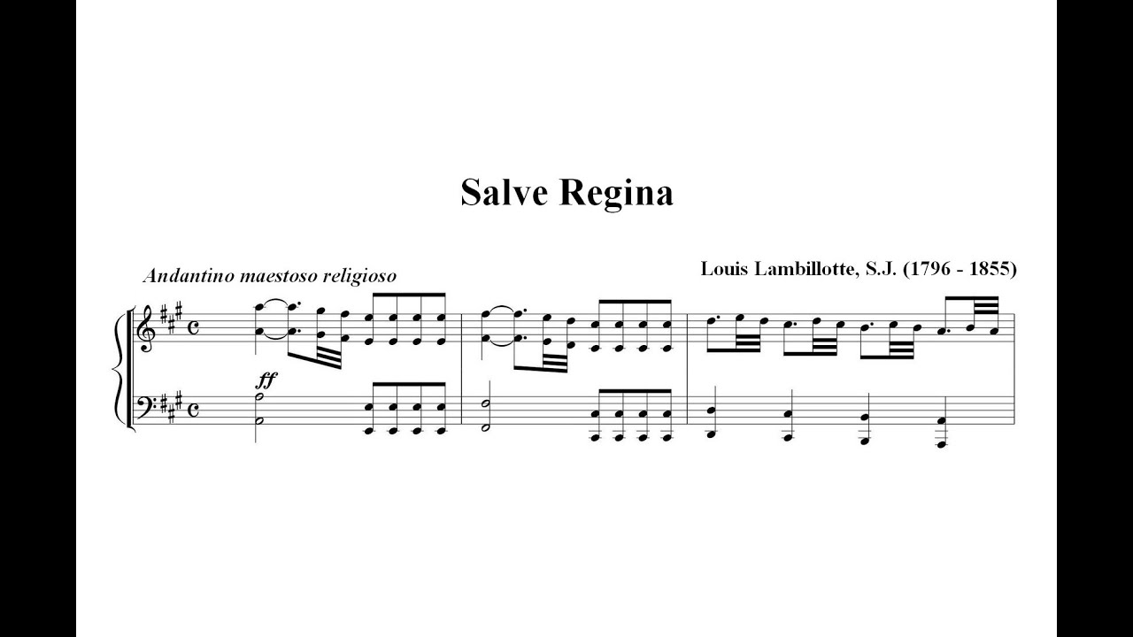 Lambillotte, Louis (1796 - 1855) Salve Regina