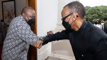 PRESIDENT UHURU HOLDS TALKS WITH RWANDA PRESIDENT PAUL KAGAME AT STATE HOUSE, NAIROBI!!
