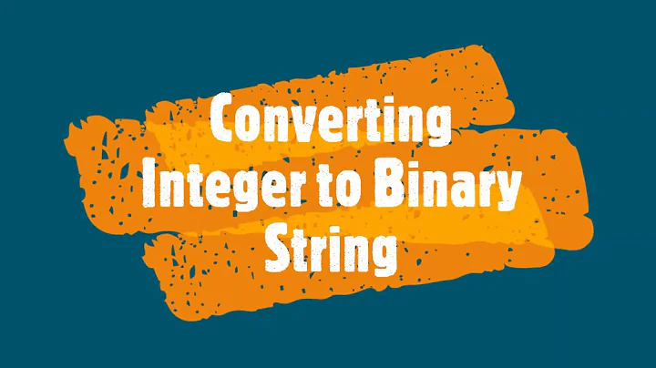 Integer to Binary String in Java