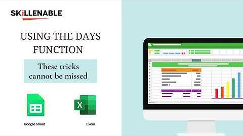 Calculate the number of days between two dates using Microsoft Excel