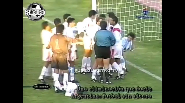 Argentina 1 - Perú 2 - Cuartos de Final - Copa América 1997