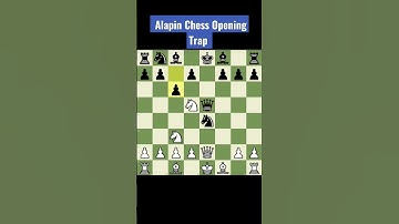 Best Trap in Alapin Opening : #chess #chesstraps #shorts #youtubeshorts