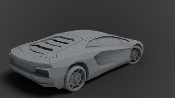 Modeling low poly Lamborghini 3DS Max beginner tutorial part - 2