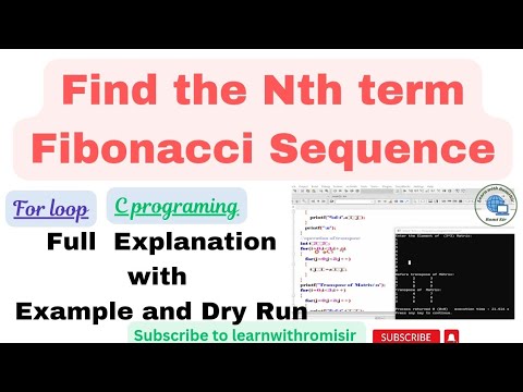 Fibonacci Sequence Program || Fibonacci series Program in C ...
