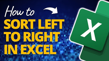 How to Sort Columns Horizontally in Excel! 🔥 [EXCEL TIPS!]