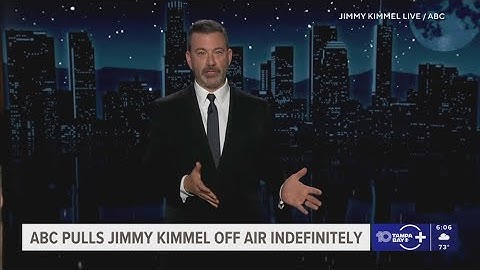 ABC pulling Jimmy Kimmel indefinitely after Charlie Kirk comments