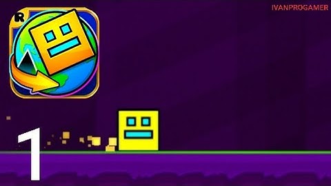 GEOMETRY DASH WORLD Gameplay Walkthrough Part 1 - All Levels (iOS, Android)