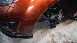 P2M Adjustable Tie Rod Install on the NC Miata - Roll Center Correction