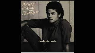 Michael Jackson - I Can't Help It (lyrics)