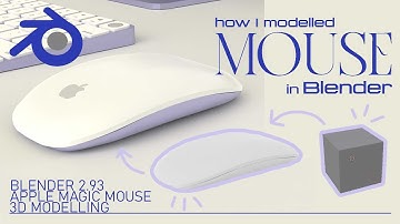 How I modelled the Magic Mouse in Blender 🖱
