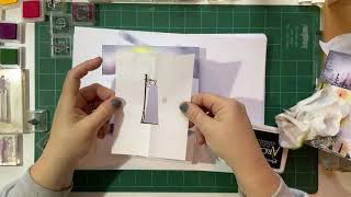Card-Io Majestix Stamped Christmas Lamppost Scene
