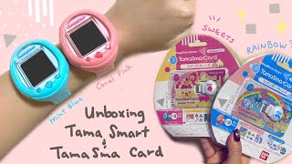 Tamagotchi Smart Watch (Mint / Coral) TamaSma Card (Sweets /Rainbow) たまごっち スマート ウォッチ (スイーツ／レインボー)