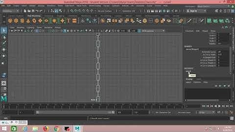 How to simulate Dynamic Chain in Maya 2019 tutorial bangla