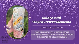 “Let It Bee” Ombre Wave Tumbler Tutorial