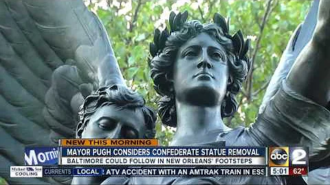 Baltimore mayor exploring removal of Confederate statues