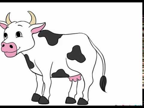 Cách Vẽ Tranh Và Tô Màu Hình Con Bò Sữa || How To Draw A Cow - Youtube