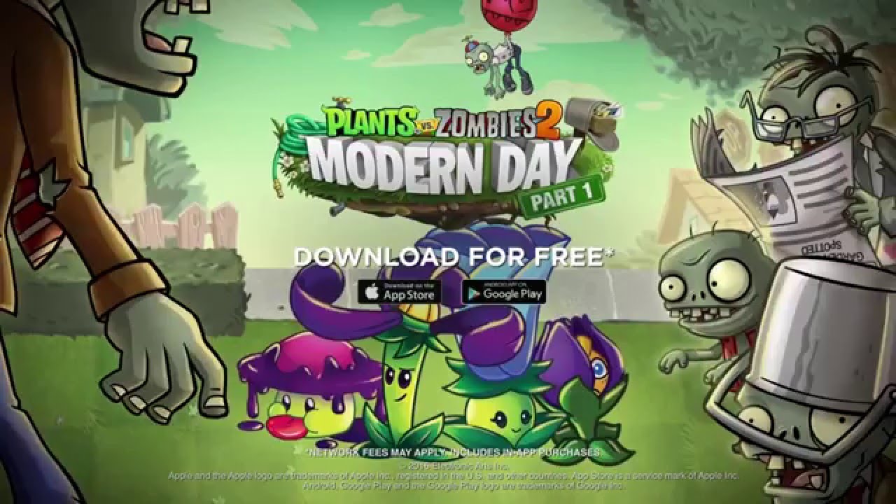 Plants vs Zombies 2 Modern Day Part 1 Trailer - YouTube