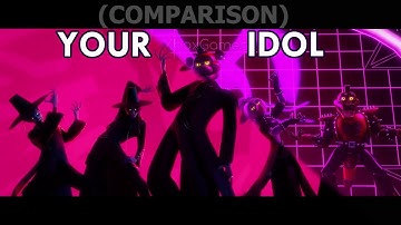 FNAF / SFM | YOUR IDOL - Saja Boys | Animation Comparison