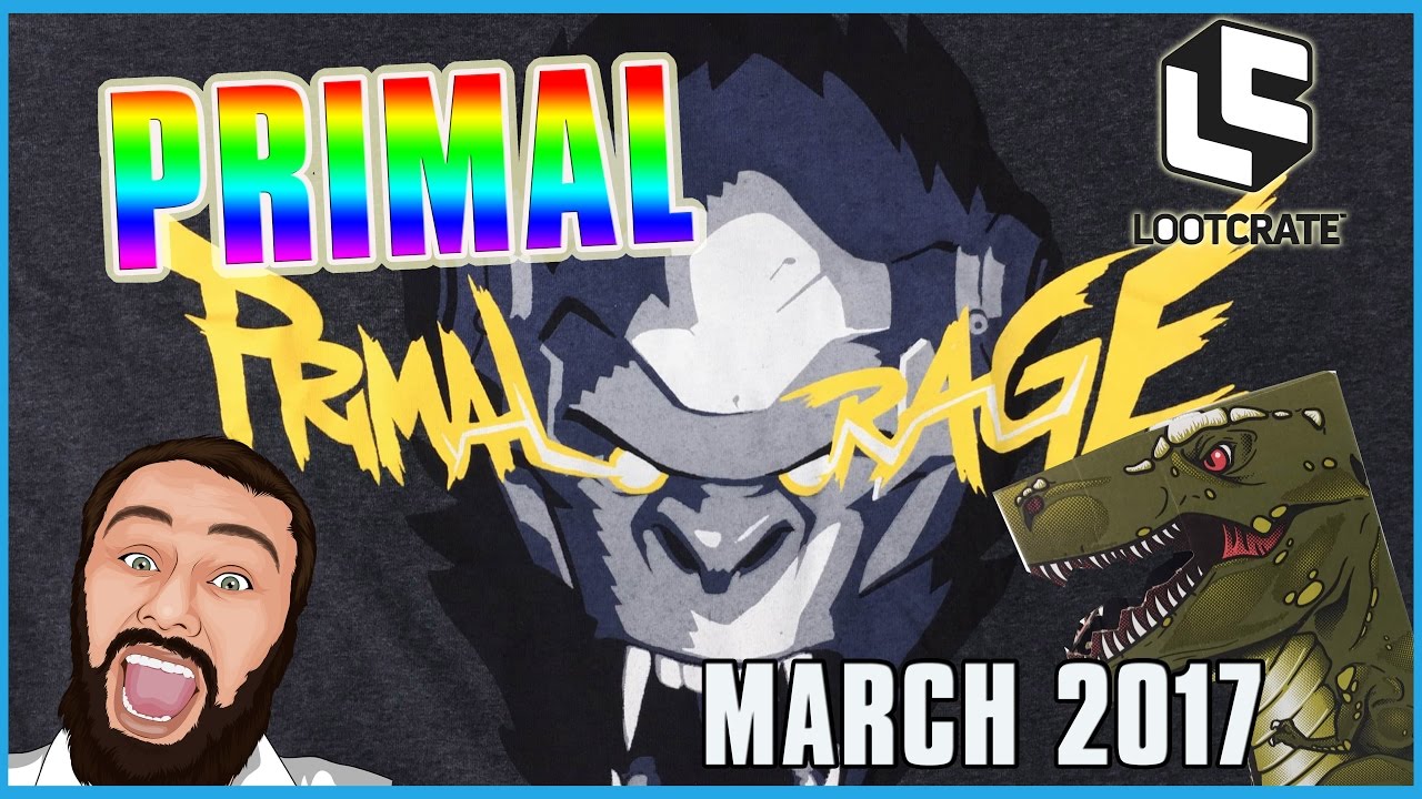Loot Crate "PRIMAL" Theme March 2017 Unboxing + LEGO DIMENSION FUN SET GIVEAWAY! | Luke Games