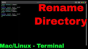 Rename Directory/Folder in Linux or Mac - Terminal