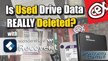 Buying USED Hard Drives and SSDs - Is The Data REALLY deleted?   (with Wondershare Recoverit)
