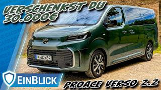 30.000€ GÜNSTIGER als ein VW Multivan?! Toyota Proace Verso 2.2D - Wo ist der Haken?