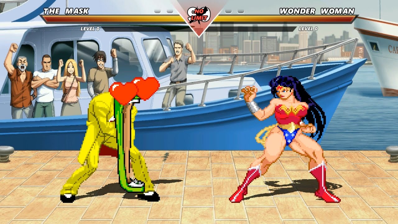 THE MASK vs WONDER WOMAN - Highest Level Incredible Epic Fight!