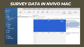 Uploading and Organizing Open-Ended Survey Data in NVivo Mac