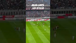 MILAN GENOA GOL DI RETEGUI #shortvideo #football #genoa #seriea #shorts_video