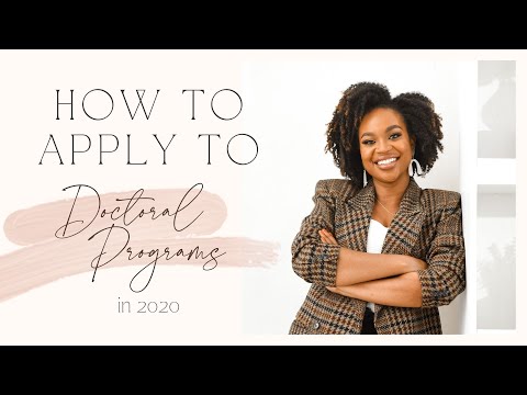 Video: How To Apply For Doctoral Studies