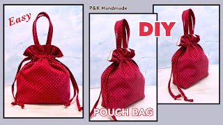 Easy Pouch Bag💗How to Make Drawstring Bag | Diy Pouch Bag Sewing Tutorial At Home | P&amp;K Handmade |