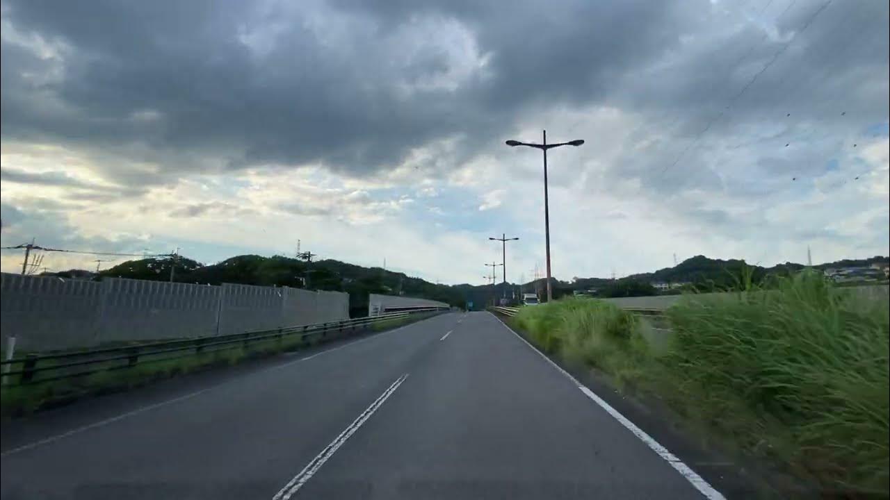 国道10号線 大分市上戸次 上がり尾から 大分市下郡南 YouTube