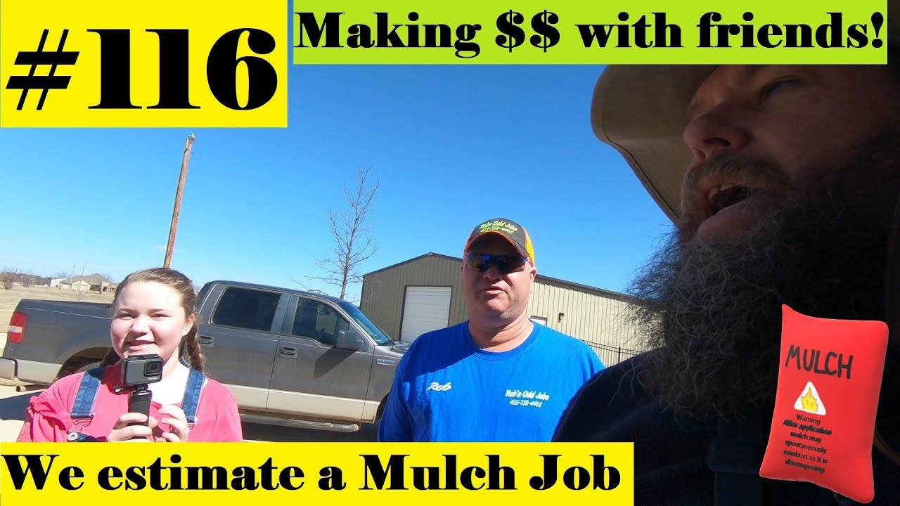 116 Estimating a Mulch Job. How much do we charge? with ACME Mowing