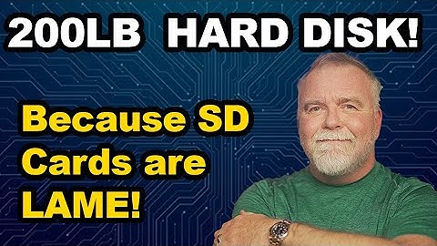 SD-kaarten zijn SLECHT! Kijk hoe een 90 kilo wegende 14 inch schijf uit de jaren 80 UNIX opstart!