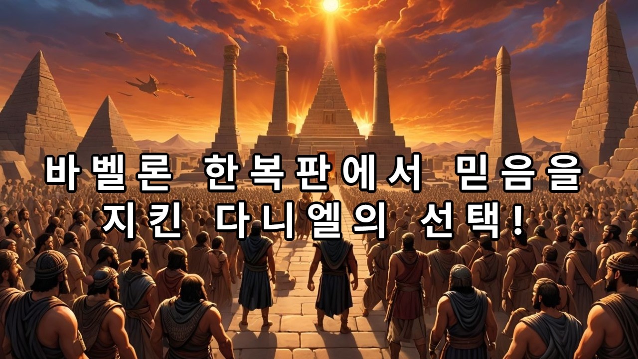 압도적인 지혜를 얻는 비밀: 다니엘이 '왕의 진미'를 거절한 진짜 이유