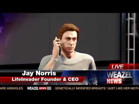 GTA V - Jay Norris LifeInvader Press Conference (Calling)