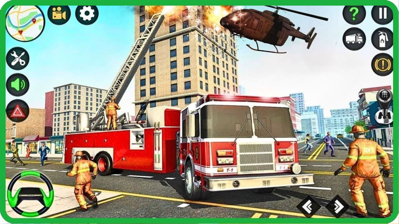 Fireman Rescue Mission 🔥 FireFighter Rescue Mission Fire Truck Simulator - Android GamePlay ...