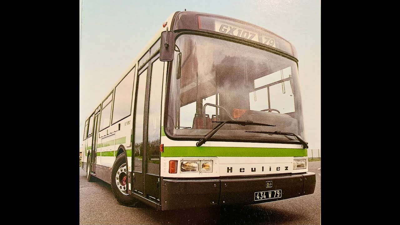 Excellence et perfection Heuliez Bus GX107 standard & GX187 articulé avril 1993 autobus France.