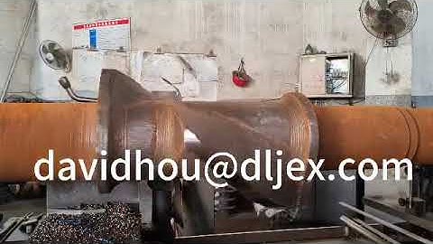An X(S)N-75 rubber kneader mixer hard alloy welded rotor under processing