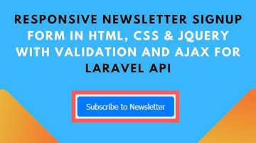 📩 Newsletter Signup Popup with jQuery Validation | HTML, CSS & JavaScript Tutorial ✨