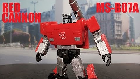 Magic Square MS-TOYS MS-B07A Red Cannon Mini Sideswipe Transform Stop Motion