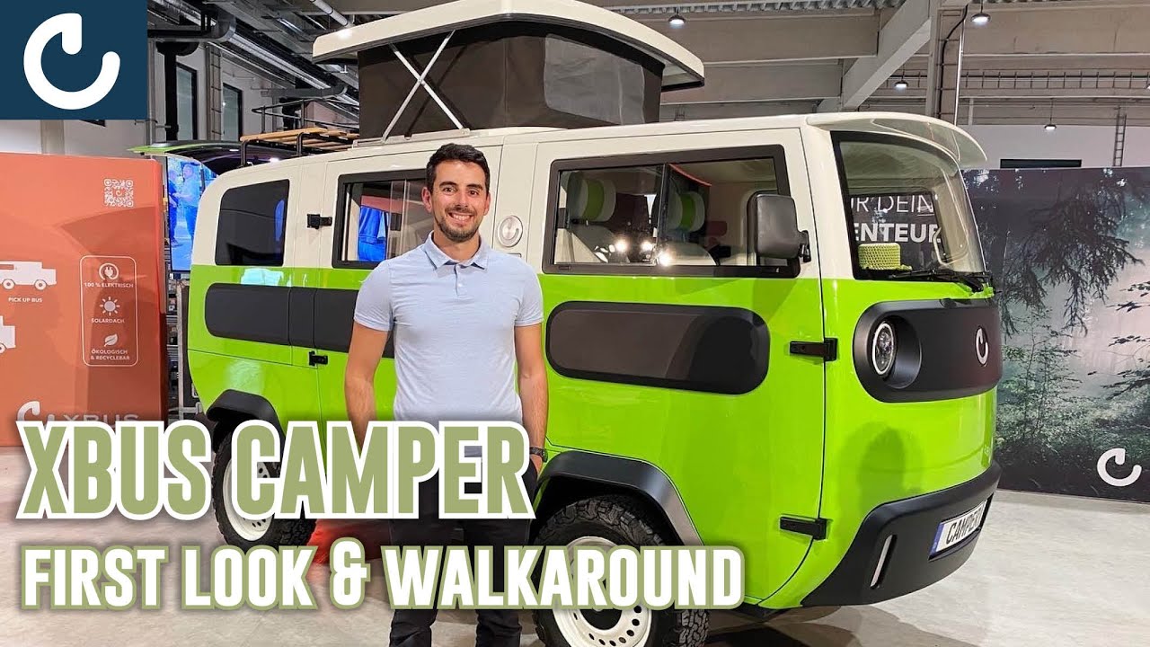 XBUS Camper First Look! Electric camper van walkaround & features