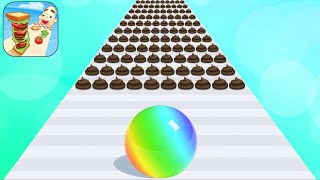 Satisfying Mobile Game Big Update Free Play: Sanwich Runner, Ball Run 2048, Marble Run, AZ Run...