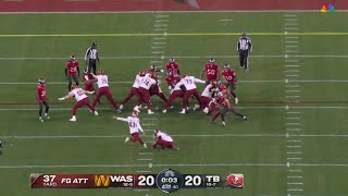COMMANDERS DOINK FIELD GOAL FOR FIRST PLAYOFF WIN IN 20 YEARS VS BUCCANEERS 😱