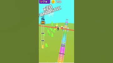 level 14 in Stunt Rails! #shorts