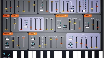 Lorentz Polyphonic Synthesizer by iceWorks, Demo for iPad